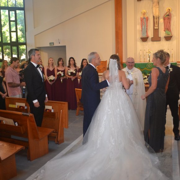 Enzoani Elysee Wedding Gown & Custom Made Overskirt - Picture 5 of 6